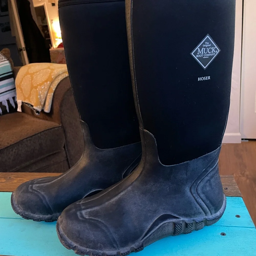 Muck Boot Company Men’s Sz 9 Black Hoser Rain & Snow Boots